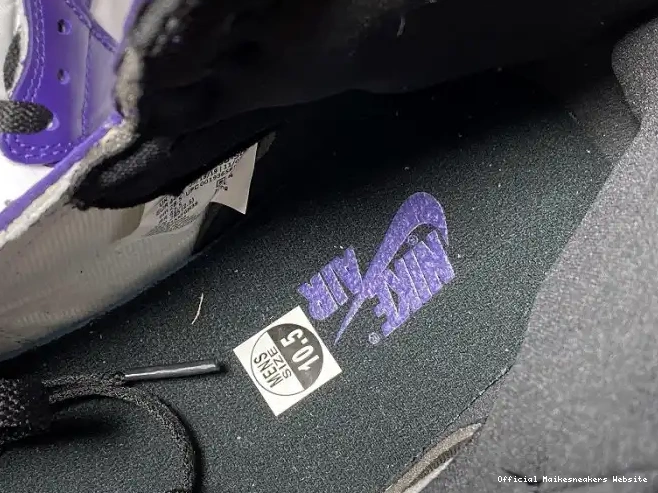 Official Maikesneakers Jordan 1 Air Court 555088-500 OG Purple High 0404